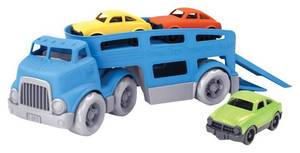 lot 8164 image: Green Toys Car Carrier Vehicle Set Toy, Blue