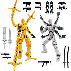 lot 8165 image: T13 3D Action Figure Set Assembly Completed 2 Pcs, Titan 13 Dummy Toys