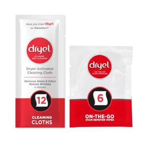 lot 8172 image: Dryel At-Home Dry Cleaner & Stain Remover, Delicate Laundry Care, 12 Loads