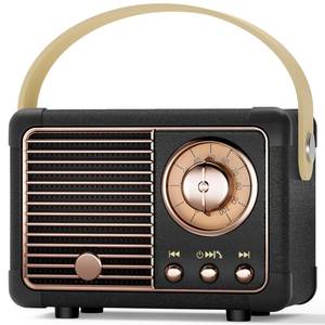 lot 8195 image: Bluetooth Speaker Retro Vintage Decor Wireless Speaker for Men Gifts Black