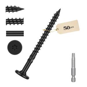 lot 8214 image: Kryonix Deck Screws, Timber Screws #14 x 2-78 Inch 50-PCS