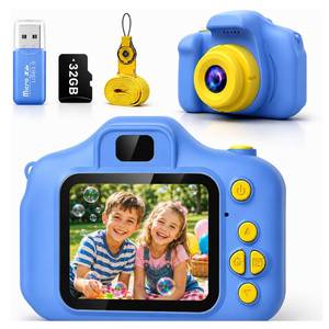 lot 8258 image: Desuccus Kids Camera for Ages 3-12, HD Digital Camera with 32GB Card