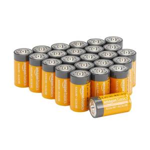 lot 8266 image: Amazon Basics C Cell Alkaline Long-Lasting All-Purpose Batteries, 1.5 Volt, 5-Year Shelf Life, 24-Pack