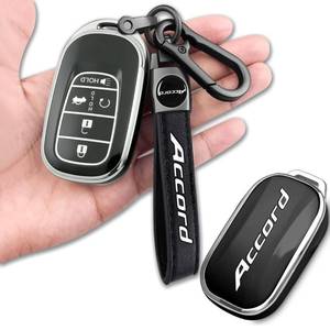 lot 8275 image: Key fob Cover with Keychain TPU Protective Key Case Compatible with 2023 2024 2025 2026 Accord car Remote Control Key Shell Accessories