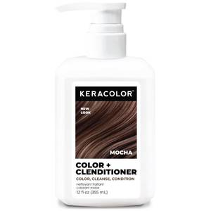lot 8287 image: Keracolor Color  Clenditioner, Semi-Permanent Hair Color, Mocha, 12 Fl Oz