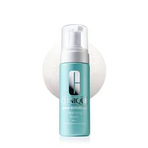 lot 10343 image: Clinique Acne Solutions Daily Foam Cleanser With 1.5% Salicylic Acid For Very Dry to Oily Skin Types  Prevents Acne  Unclogs Pores, 4.2 Fl Oz