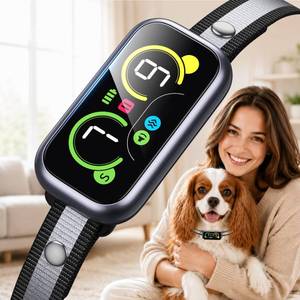 lot 10344 image: Smart Dog Bark Collar with Advanced Bark Detection, Anti Barking Devices with 4 Adjustable Modes&7 Sensitivity, Rechargeable Barking Collar for Small Medium Large Dogs, IP67 Waterproof (1, Metalic)
