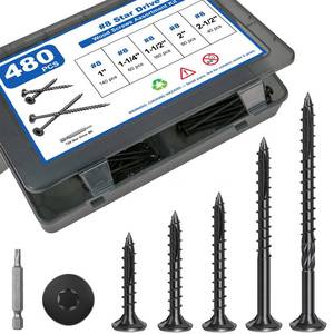 lot 13001 image: YLYEEU #8 Wood Screws Assortment Kit, 240Pcs