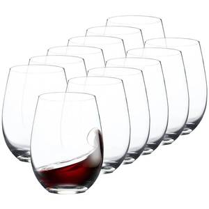 lot 13003 image: FAWLES Stemless Wine Glasses Set of 12, 15 Ounce