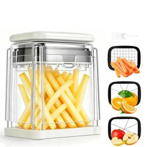 lot 13004 image: Susteas French Fry Cutter with 3 Interchangeable Blades