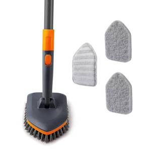 lot 13010 image: CLEANHOME Tile Tub Scrubber Brush with Telescopic Handle