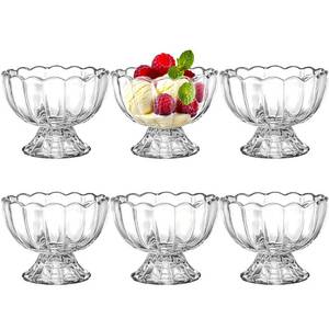 lot 13020 image: Lawei 6-Pack Mini Glass Dessert Bowls �� 5 Oz
