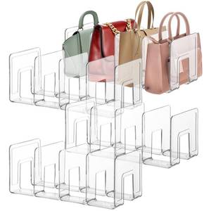 lot 13025 image: Lnrueg 4-Piece Clear Plastic Purse Organizers