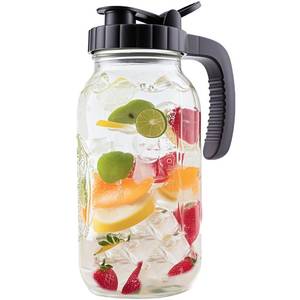 lot 13039 image: GMEPOCH 64 Oz Glass Mason Jar Pitcher with Lid