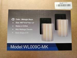 lot 13943 image: Model WL009C Midnight Black Recessed Light 5W 3000K