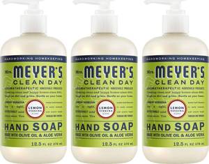 lot 13957 image: Mrs. Meyers Liquid Hand Soap Lemon Verbena 12.5oz 3-Pack