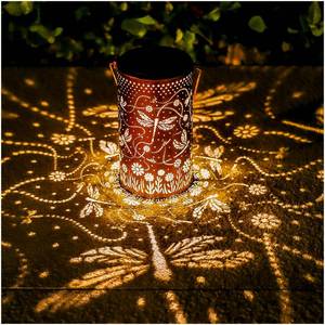 lot 13963 image: TIGGSY Dragonfly Solar Lantern Outdoor Hanging Light
