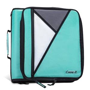 lot 13967 image: Case-it School Zipper Binder 2 O-Rings 400-Sheet