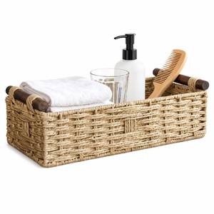 lot 13978 image: Rattanzenith Handwoven Paper Rope Toilet Tank Basket