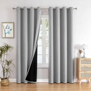 lot 13982 image: ChrisDowa Blackout Curtain Panels 52x72 Set of 2