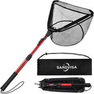 lot 14011 image: SARDVISA Foldable Fishing Net with Telescoping Handle