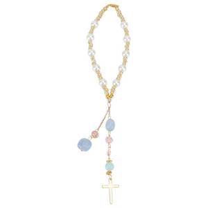 lot 14013 image: Delorigin Natural Jade Cross Car Hanging Ornament