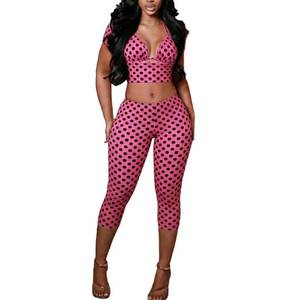 lot 14017 image: Molilove Polka Dot 3 Piece Outfit Set Womens