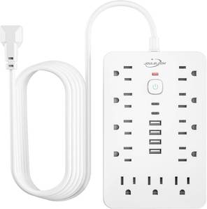 lot 14029 image: JouleLoom 20 FT Surge Protector Power Strip