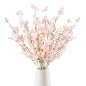 lot 14035 image: IPOPU Artificial Sweet Pea Flowers 39 Light Pink 8pc