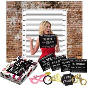 lot 14059 image: Onward Till Dawn Bachelorette Photo Booth Kit