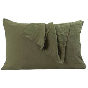 lot 14060 image: Puskul 2-Piece Turkish Cotton Muslin Pillowcase Standard