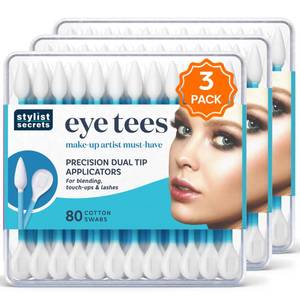 lot 14070 image: Fran Wilson Eye Tees Cotton Tips 80 Count 3-Pack