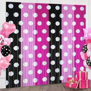 lot 14076 image: FESTFINDS Foil Fringe Curtain 2-Pack 3.2x6.6ft