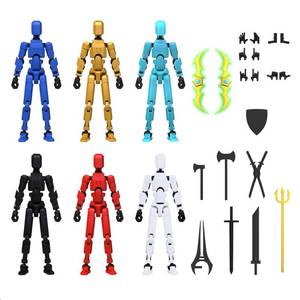lot 14087 image: MerryXD T13 Titan 3D Printed Action Figure 6-Pack