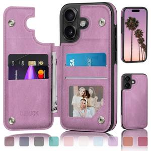lot 14097 image: DJDUCK iPhone 16 Wallet Case Light Purple