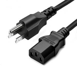 lot 14107 image: Lordtronics 3ft AC Power Cord Cable 10A 125V 3-Prong