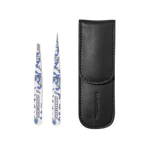 lot 14108 image: Tweezerman Petite Slant Tweezer Set with Travel Case