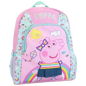 lot 14126 image: Peppa Pig Backpack, Girls, Pink, 14 x 10 x 4 Inches