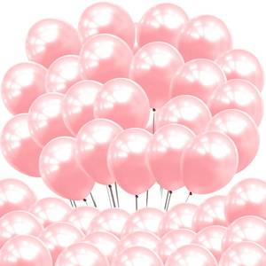 lot 14128 image: Neo LOONS 100pc 5 inch Pearl Light Pink Latex Balloons
