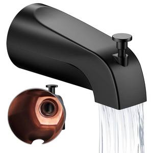 lot 14146 image: Fosenlion Threaded Tub Spout with Pull-Up Diverter 12 IPS