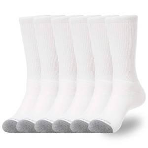 lot 17020 image: WANDER Mens Cushioned Cotton Crew Socks 6-Pairs (M, White)