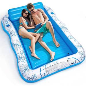 lot 17031 image: BAIAI Inflatable Pool Lounger Float 80 x 56