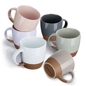 lot 17038 image: Gencywe Ceramic Coffee Mugs Set of 6, 18 oz