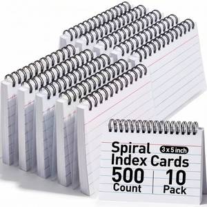 lot 18160 image: Koogel Spiral Index Cards 3x5 Inch 500 Count