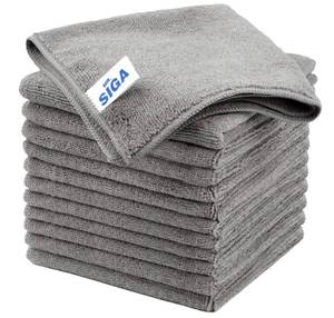 lot 19217 image: MR.SIGA Microfiber Cleaning Cloths, Streak Free Microfiber Towels, 12 Pack