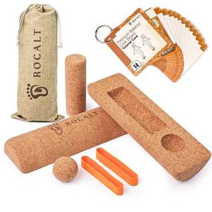 lot 19218 image: Rocalt Cork Balance Board, Foot and Ankle Strengthener Kit
