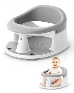 lot 19235 image: Baby Bath Seat for Babies 6 Months & Up, Bath Seats for Babies Sitting Up, Open Design, Non-Slip, Compact Toddler Bath Seat.