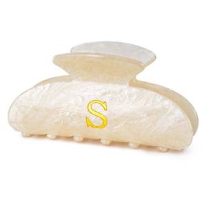 lot 20315 image: Fycert Gifts for Women Teen Girls,Medium Initial Hair Clips - Gold,S