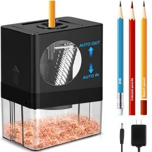 lot 20386 image: AFMAT Fully Automatic Electric Pencil Sharpener, Small Colored Pencil Sharpener, Hands Free Pencil Sharpeners for 8mm Pencils, Good for Artists, Kids Friendly, Battery Operated PSA8