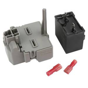 lot 20423 image: 2319792 W10197428 W10189190 TSD2 Overload and Start Relay & Compressor Run Capacitor by Seentech - Compatible with Whirlpool Kenmore Refrigerators �� Replaces 2264017 W10662129 (Pack 1)